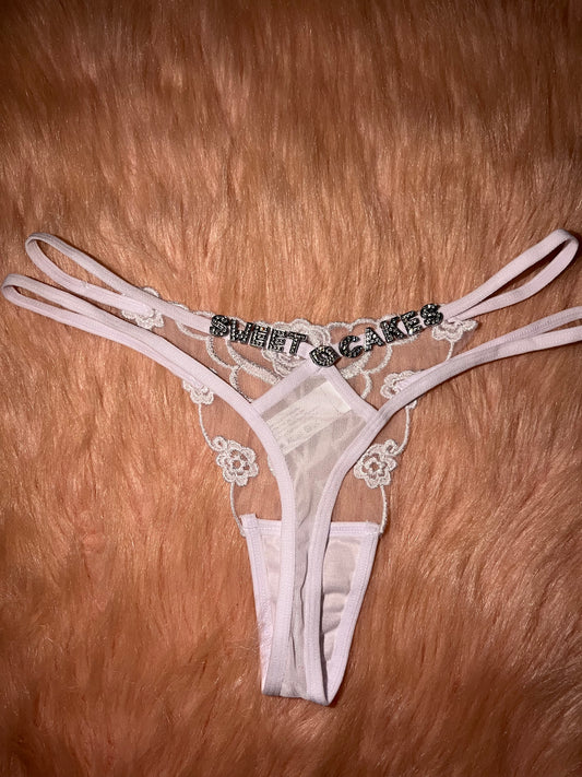 Sexy Flower Customized Thong ( plus size)