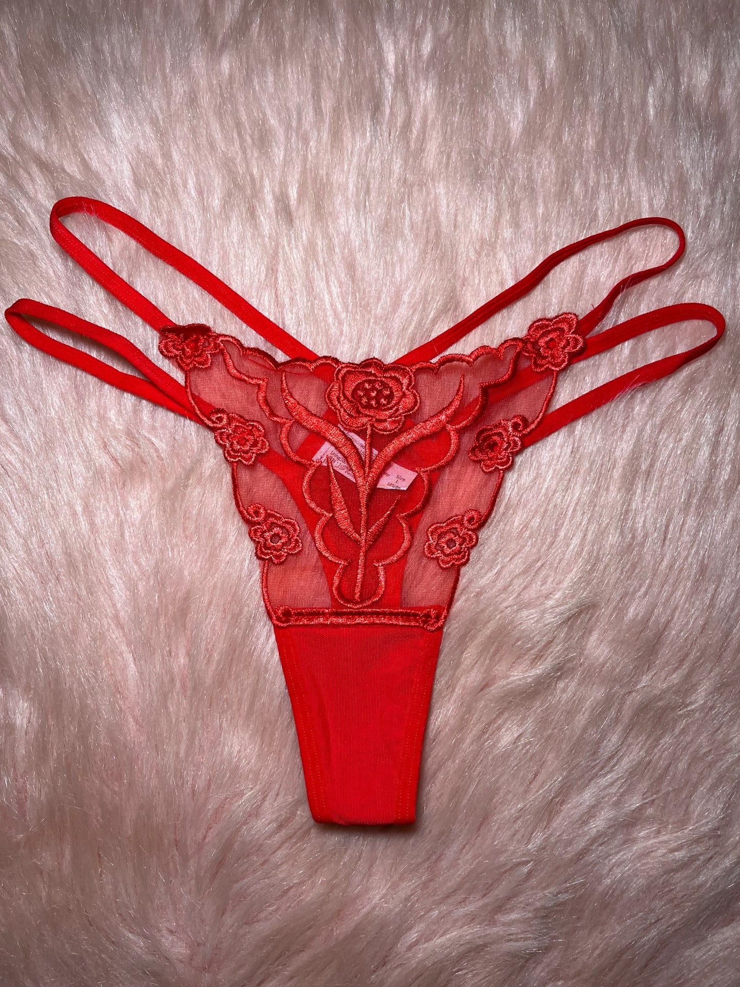 Sexy Flower Customized Thong ( plus size)