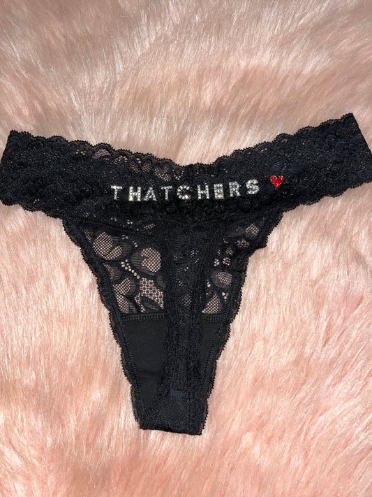 Lace Customized Thong