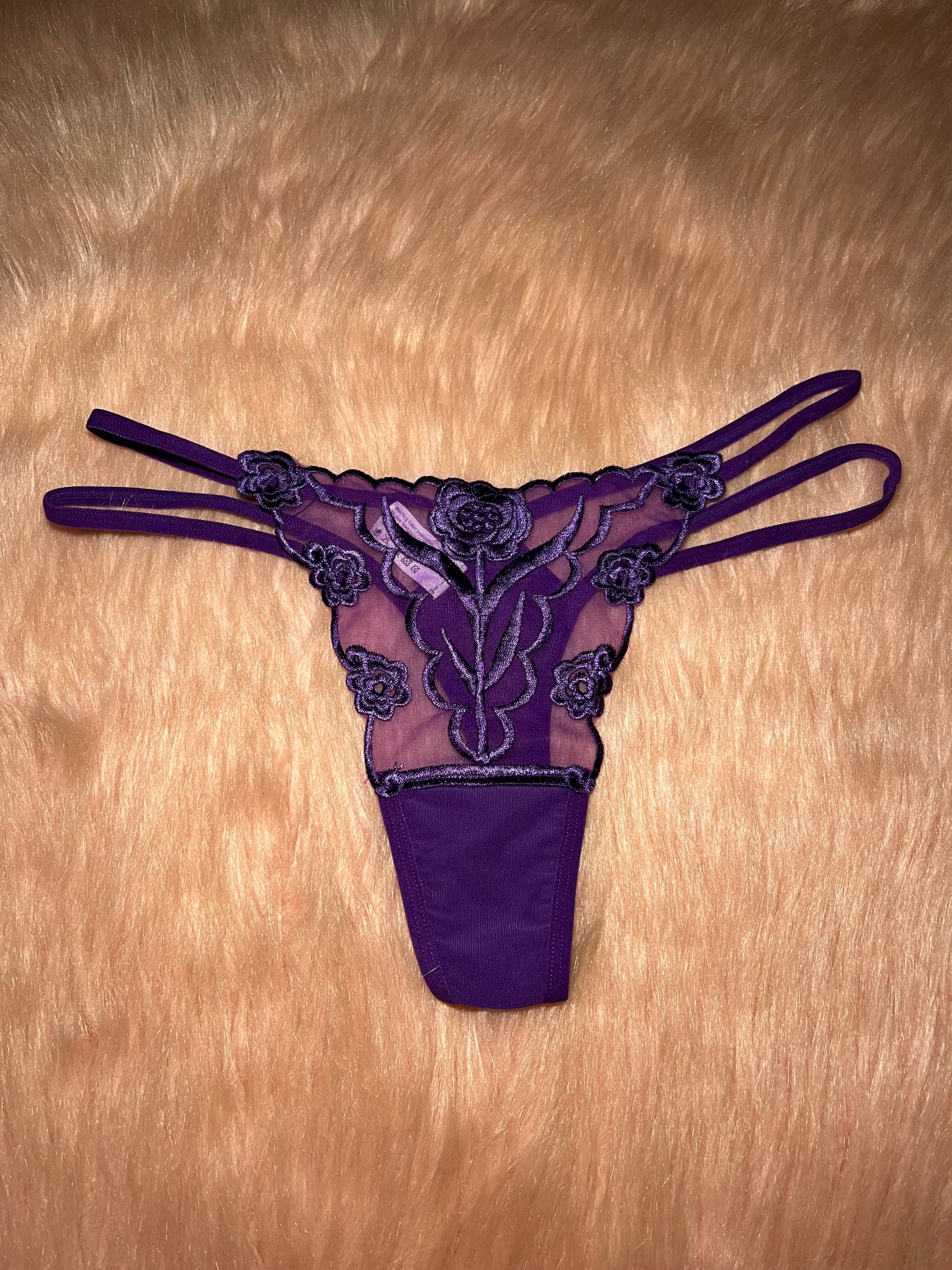 Sexy Flower Customized Thong ( plus size)