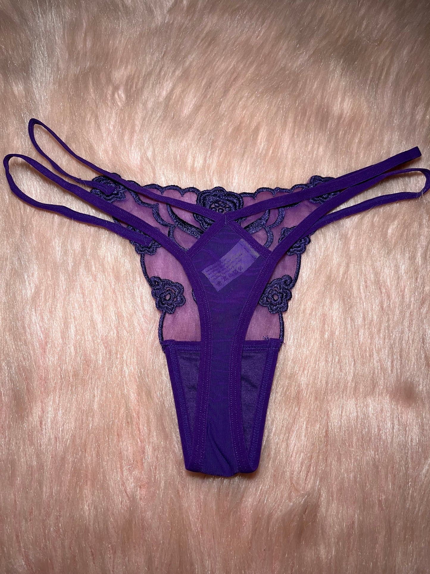 Sexy Flower Customized Thong ( plus size)