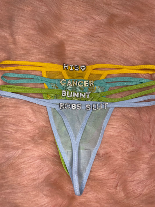 Summer Colors Custom Thong